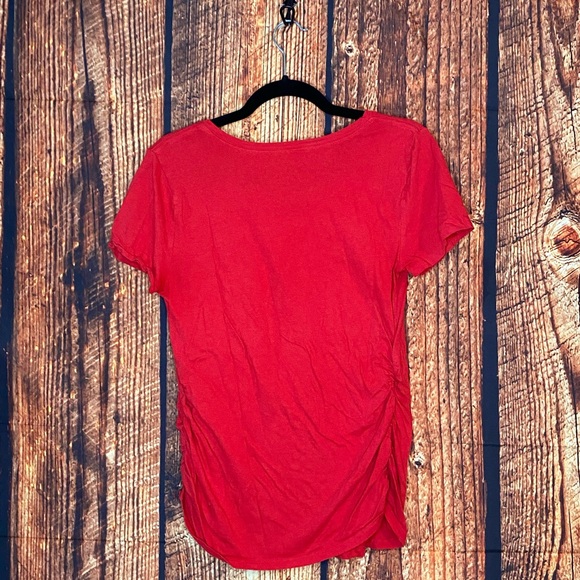 Isabel Maternity Ruched Tee - Picture 2 of 2